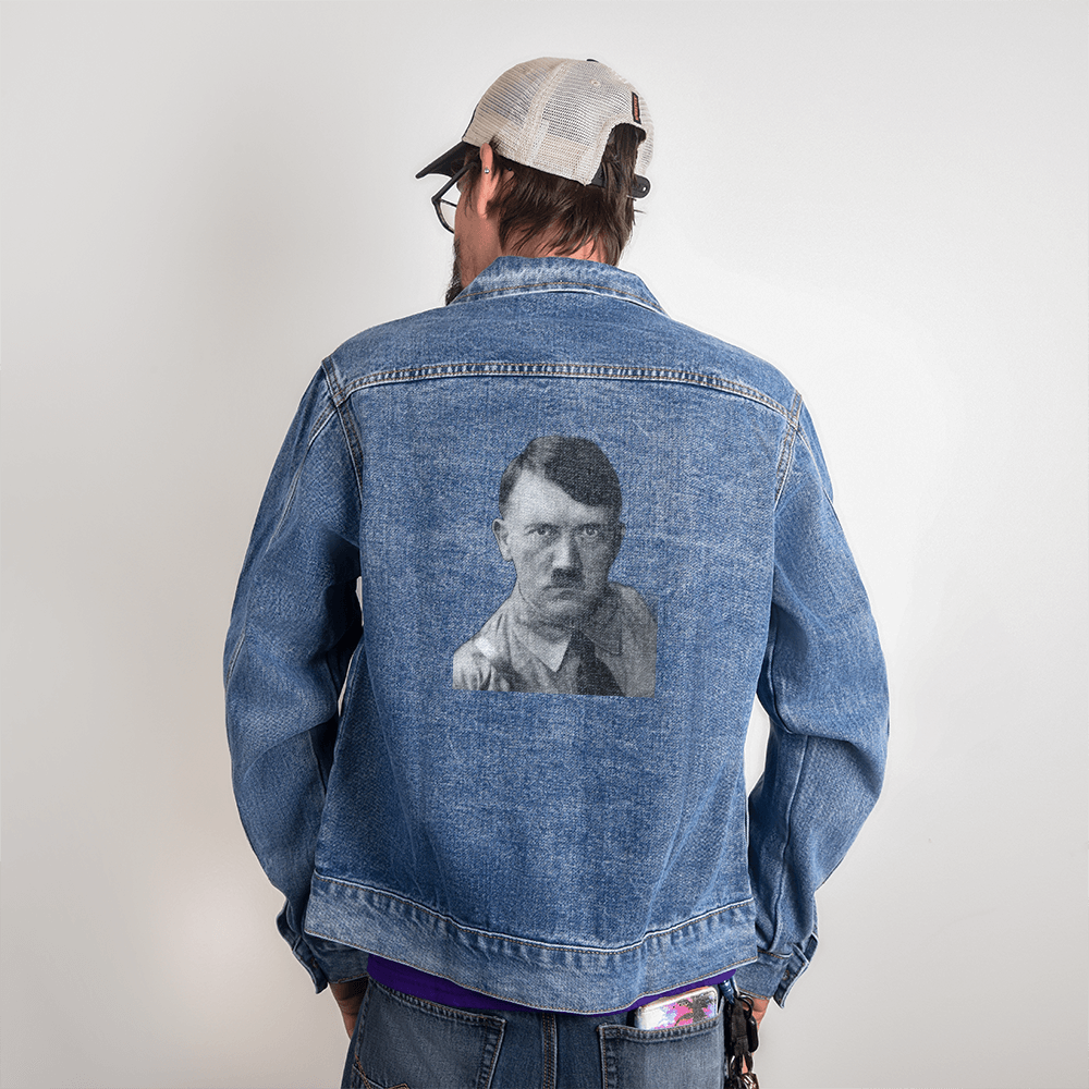 Men's Style Denim Jacket HItler Smile