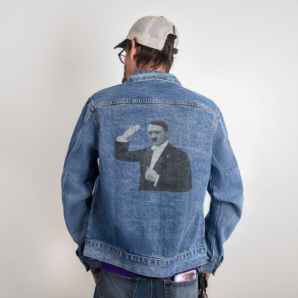 Men's Style Denim Jacket Hitler