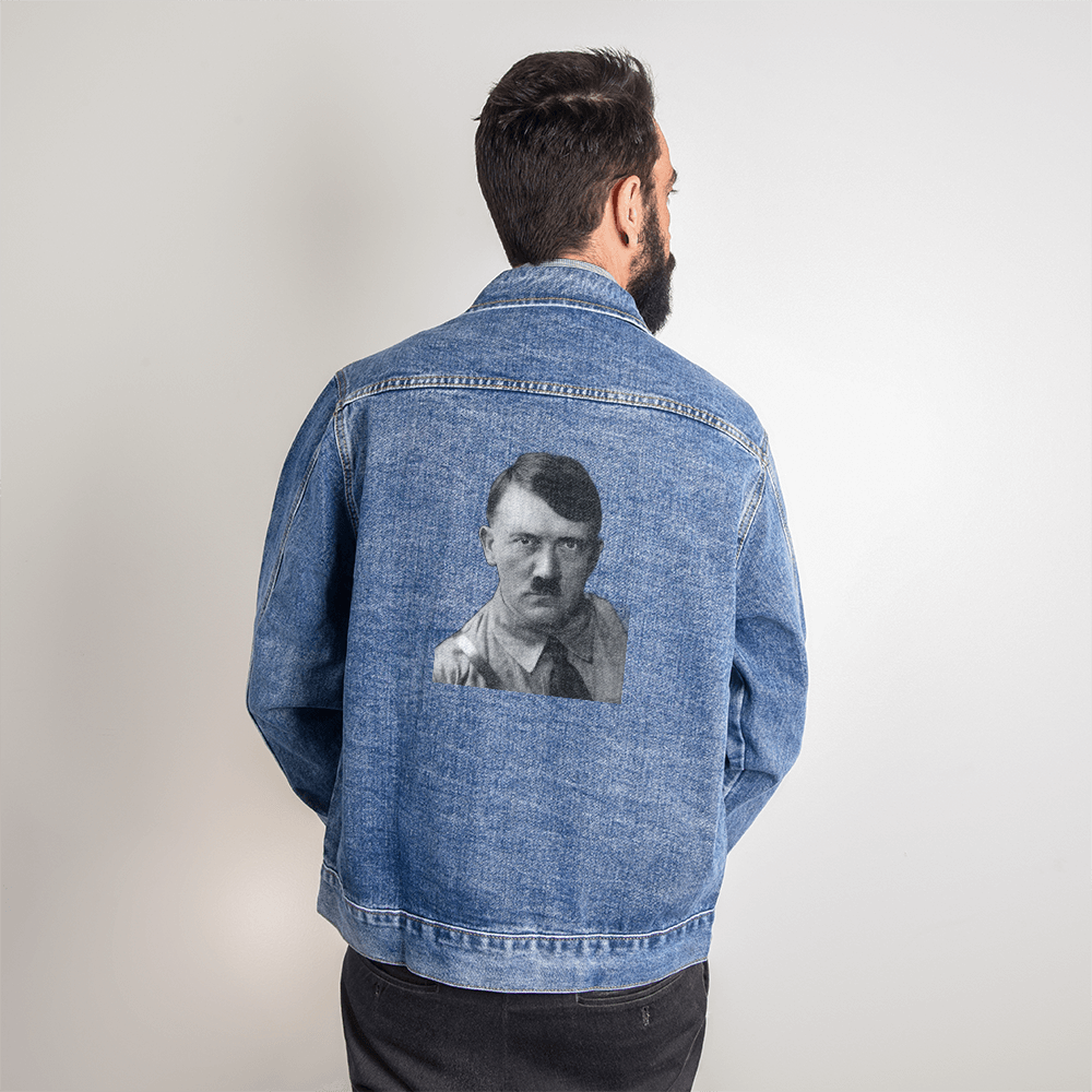 Men's Style Denim Jacket HItler Smile