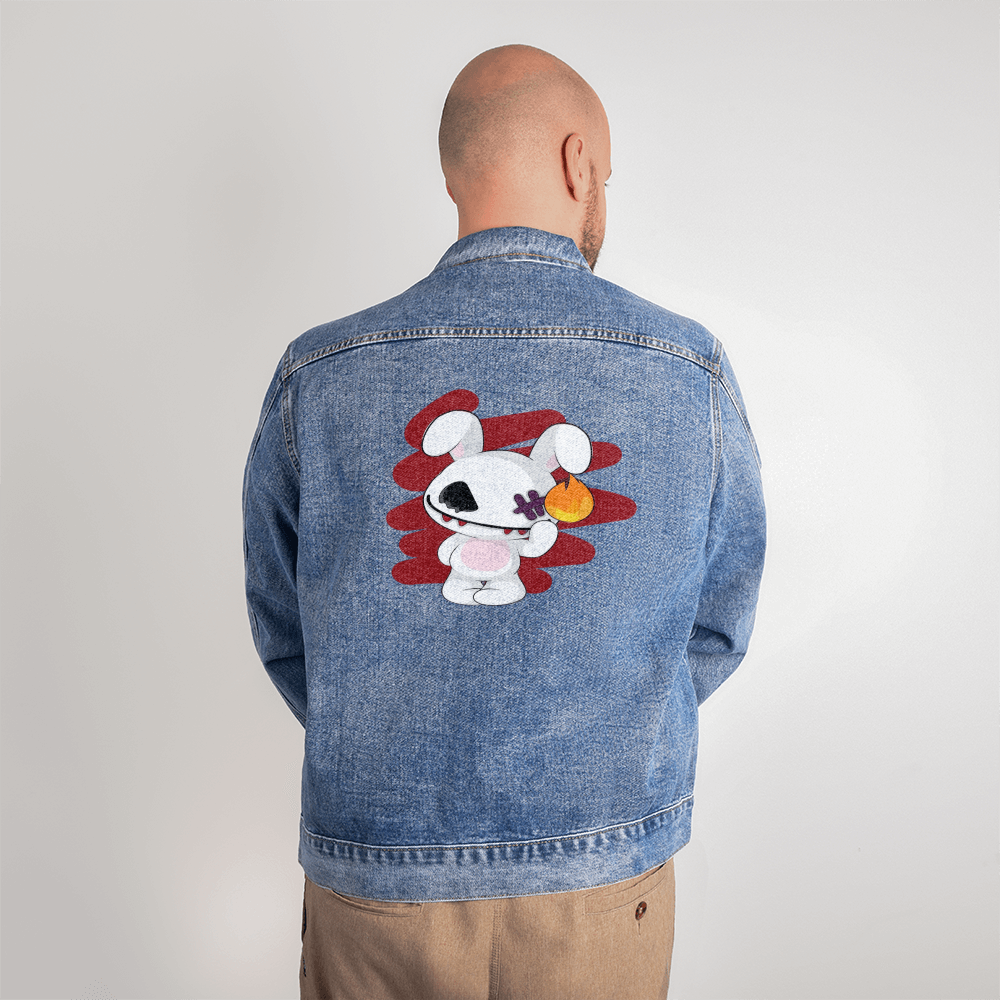 Men's Style Denim Bunny Creepy