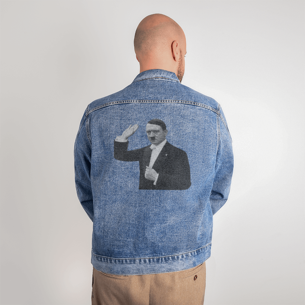 Men's Style Denim Jacket Hitler