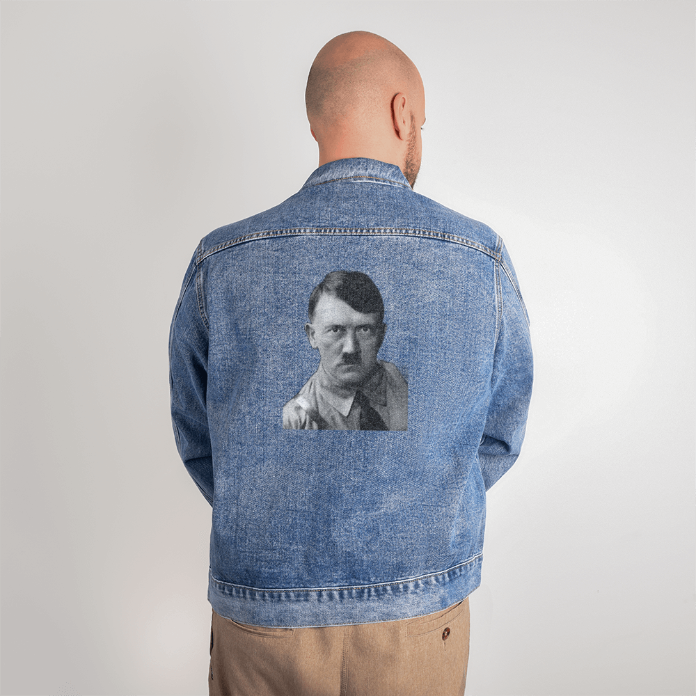 Men's Style Denim Jacket HItler Smile