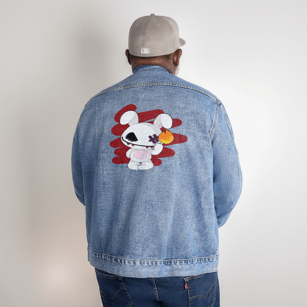 Men's Style Denim Bunny Creepy